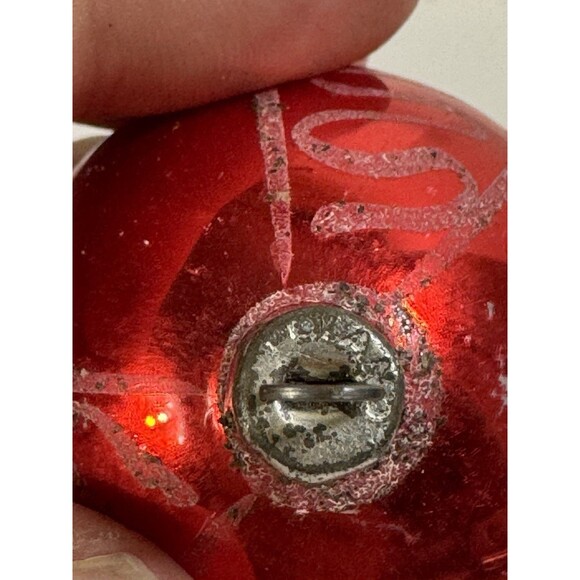 Lot Of 8 Vintage Mercury Glass Christmas Indent Teardrop Ball Ornaments LOOK - Picture 7 of 16